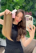 DAJMUR Slavic natural hair extensions #2492 - Medium blonde, 20 in (50 cm)