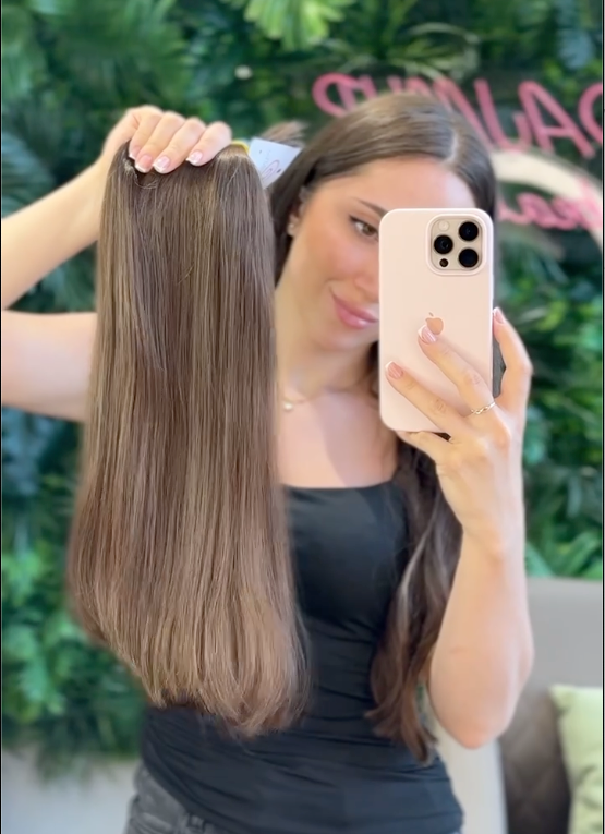 DAJMUR Slavic Hair #2417 | 22 in (55 cm), 149 g, Dark blonde, Level 6