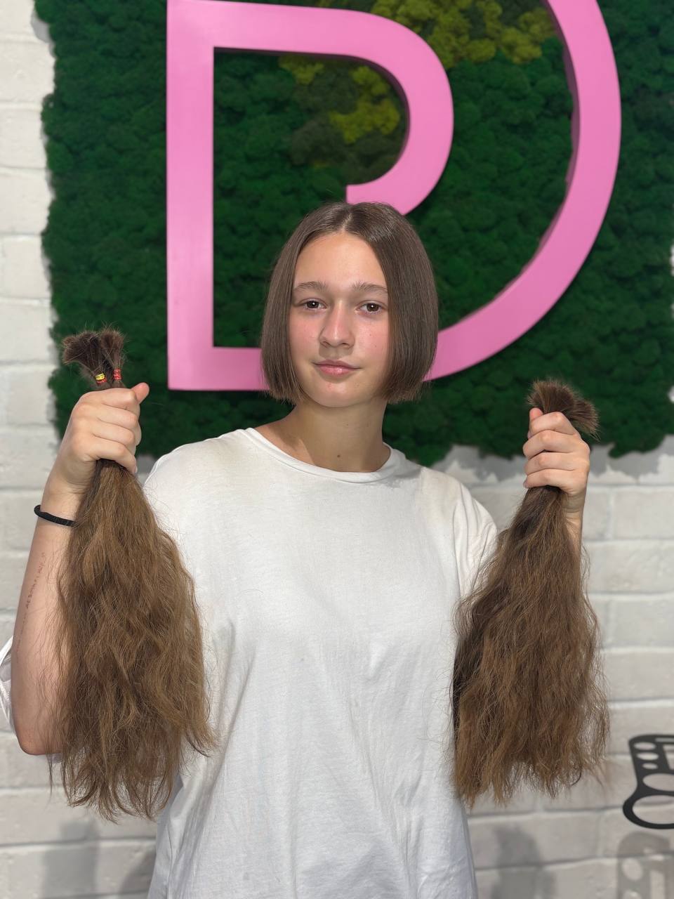 DAJMUR Slavic natural hair extensions #2370 - Medium blonde, 16 in (40 cm)