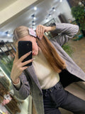 DAJMUR Slavic natural hair extensions #1516 - Medium blonde, 18 in (45 cm)