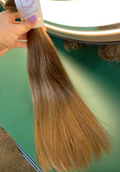DAJMUR Slavic natural hair extensions #859 - Medium blonde, 16 in (41 cm)