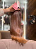 DAJMUR Slavic natural hair extensions #2078 - Dark blonde, 16 in (4 cm)