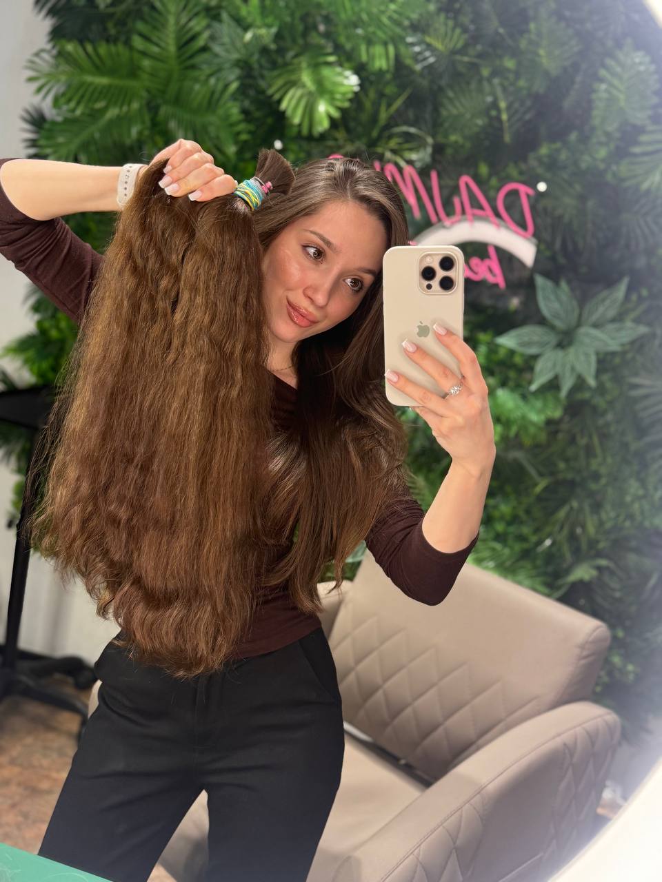 DAJMUR Slavic natural hair extensions #2478 - Dark blonde, 24 in (61 cm)