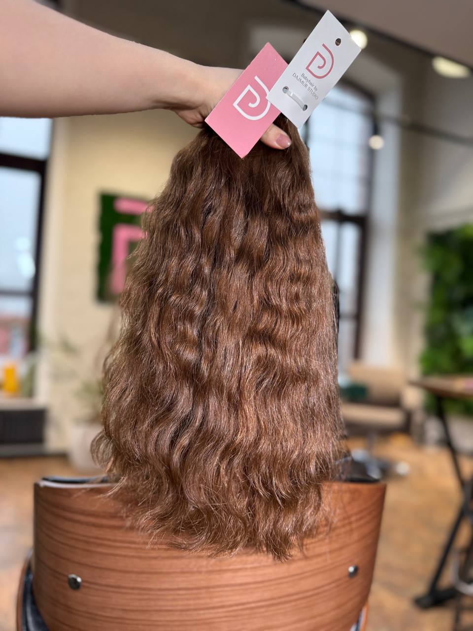 DAJMUR Slavic Hair #2196 | 19 in (48 cm), 137 g, Dark blonde, Level 6