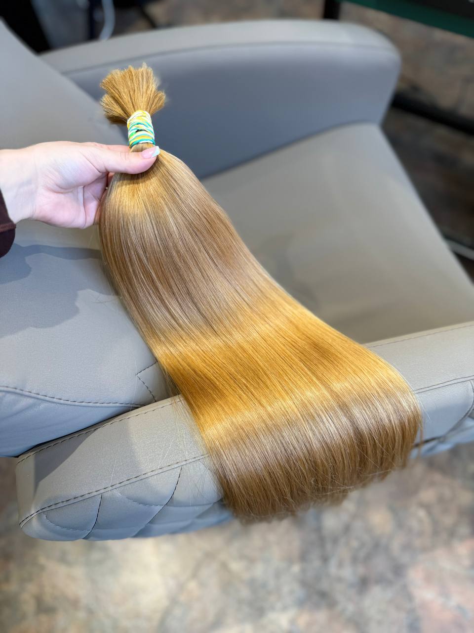 DAJMUR Slavic Hair #2438 | 22 in (57 cm), 95 g, Light blonde, Level 8