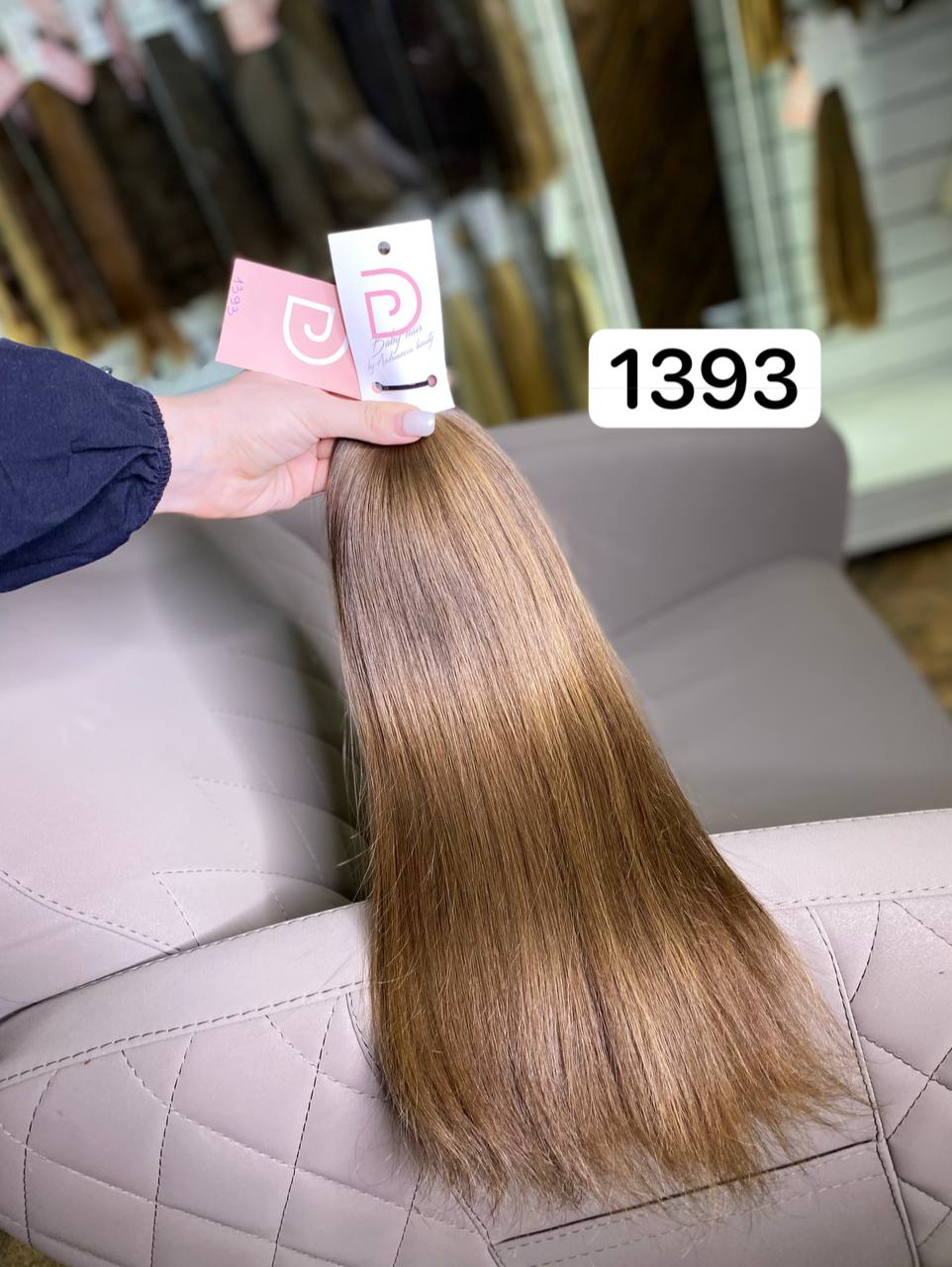 DAJMUR Slavic Hair #1393 | 18 in (46 cm), 101 g, Dark blonde, Level 6