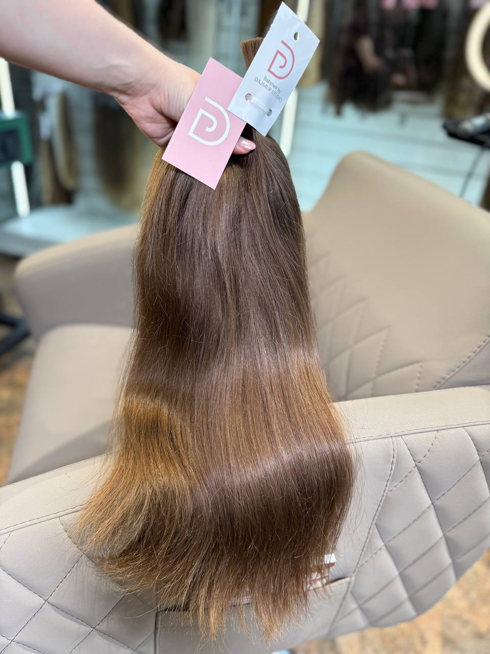 DAJMUR Slavic Hair #2218 | 21 in (53 cm), 160 g, Dark blonde, Level 6