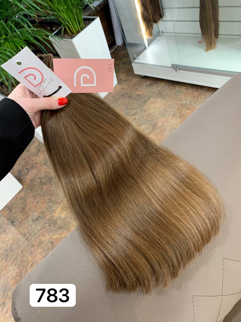 DAJMUR Slavic Hair #783 | 16 in (41 cm), 174 g, Medium blonde, Level 7