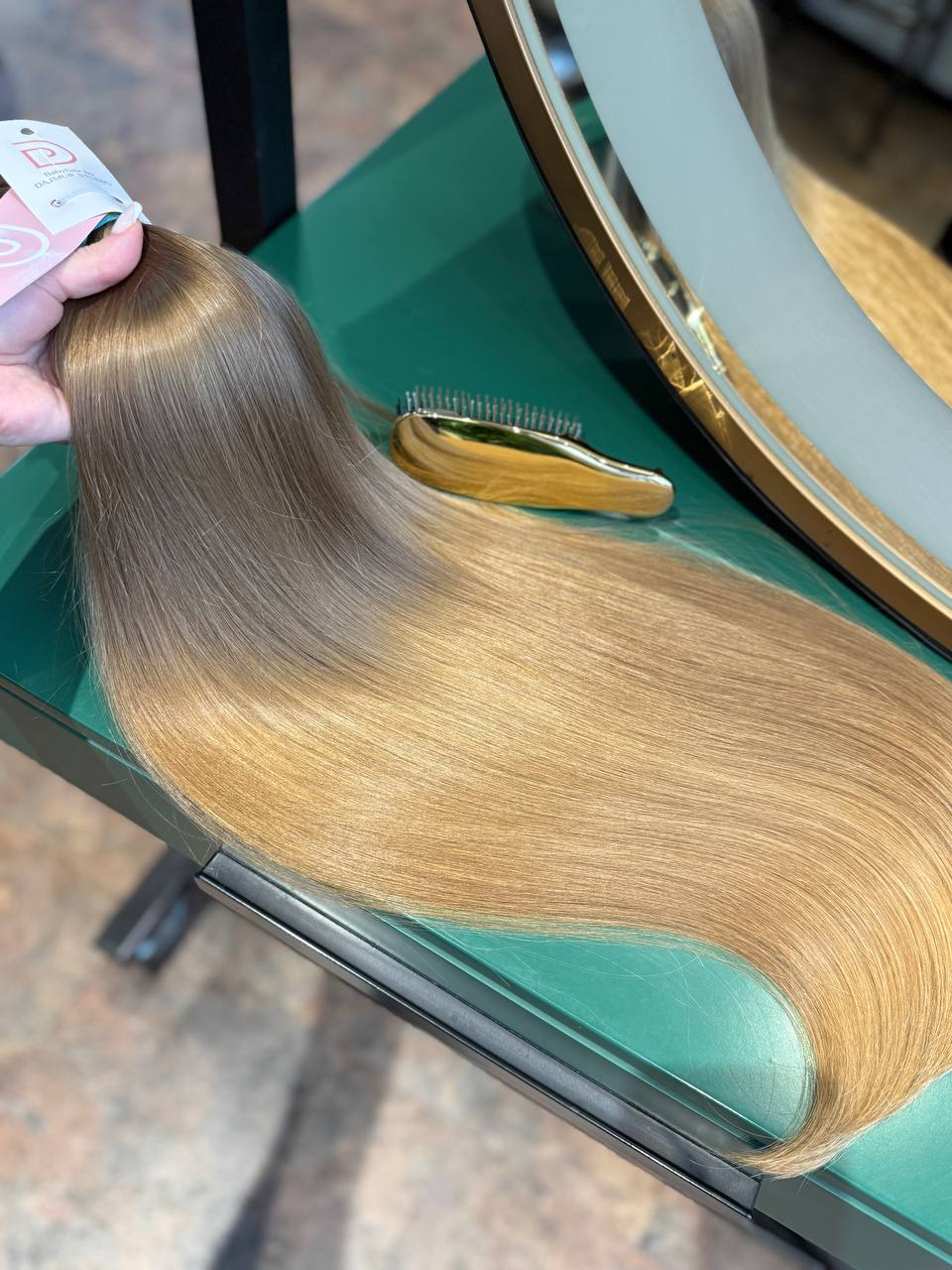 DAJMUR Slavic Hair #2486 | 28 in (70 cm), 205 g, Light blonde, Level 8
