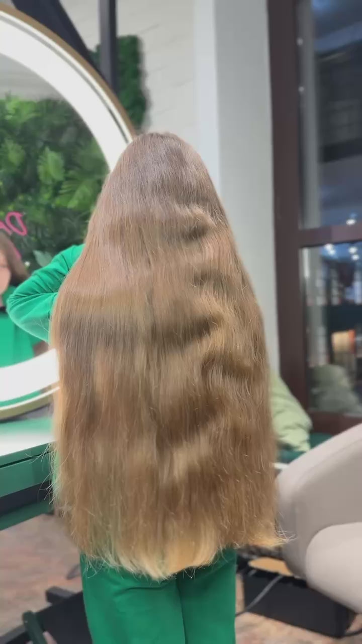 DAJMUR Slavic Hair #2485 | 19 in (48 cm), 132 g, Light blonde, Level 7-8