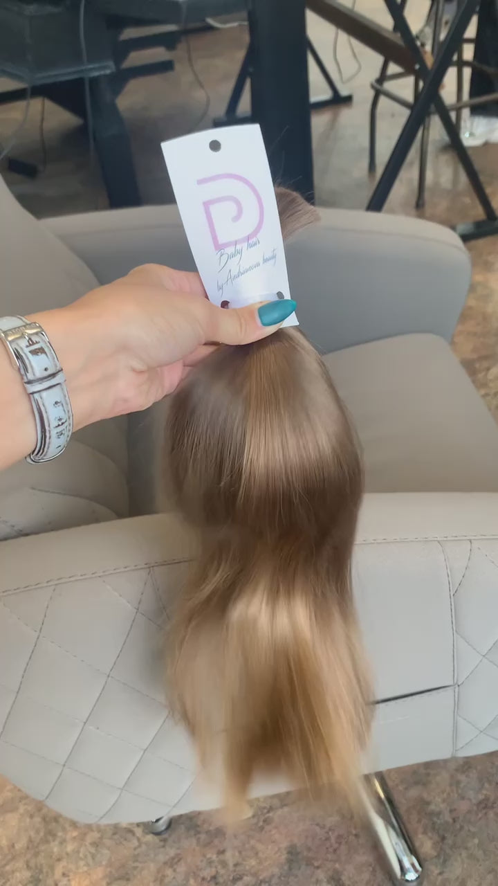 DAJMUR Slavic Hair #880 | 18 in (45 cm), 63 g, Medium blonde, Level 7