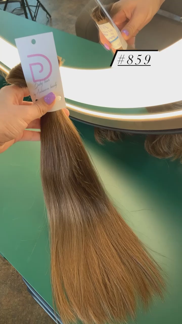 DAJMUR Slavic Hair #859 | 16 in (41 cm), 77 g, Medium blonde, Level 6-7