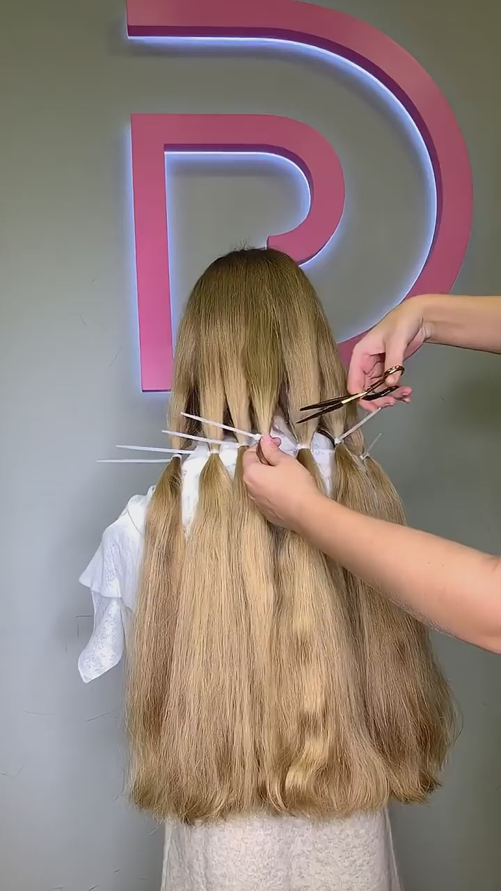 DAJMUR Slavic Hair #1014 | 17 in (44 cm), 92 g, Medium blonde, Level 7