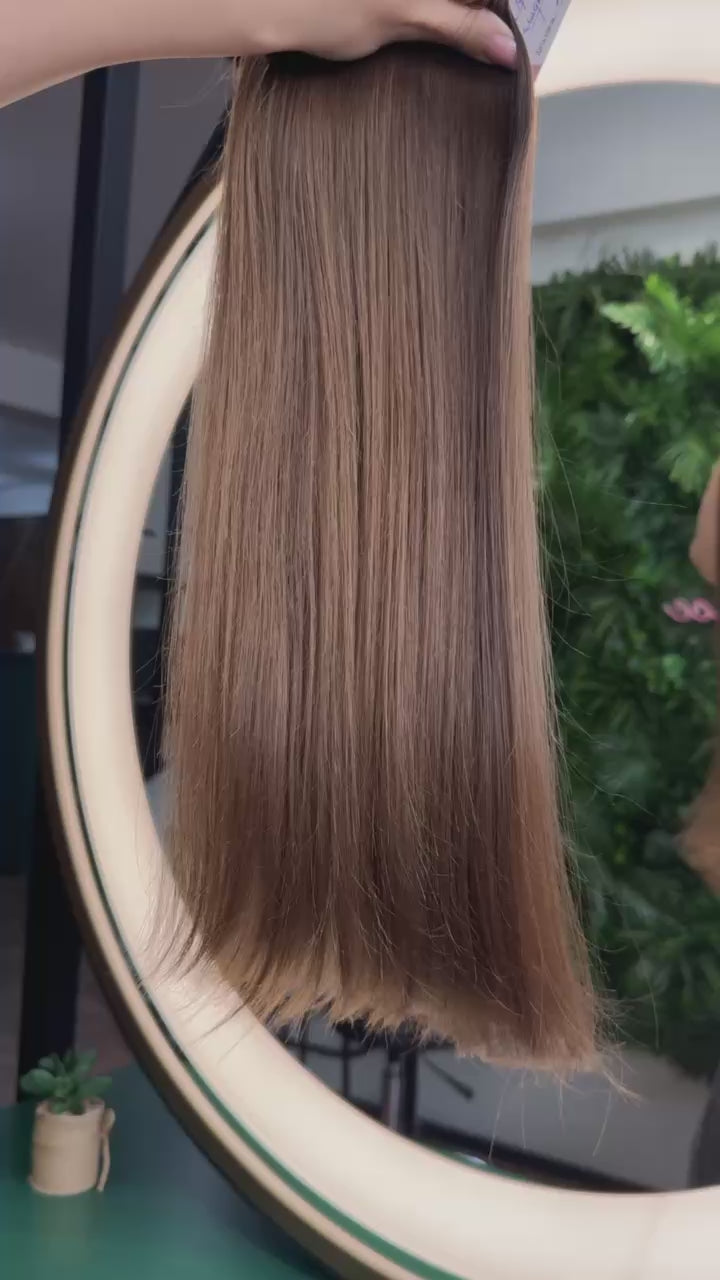 DAJMUR Slavic Hair #2375 | 22 in (55 cm), 127 g, Dark blonde, Level 6