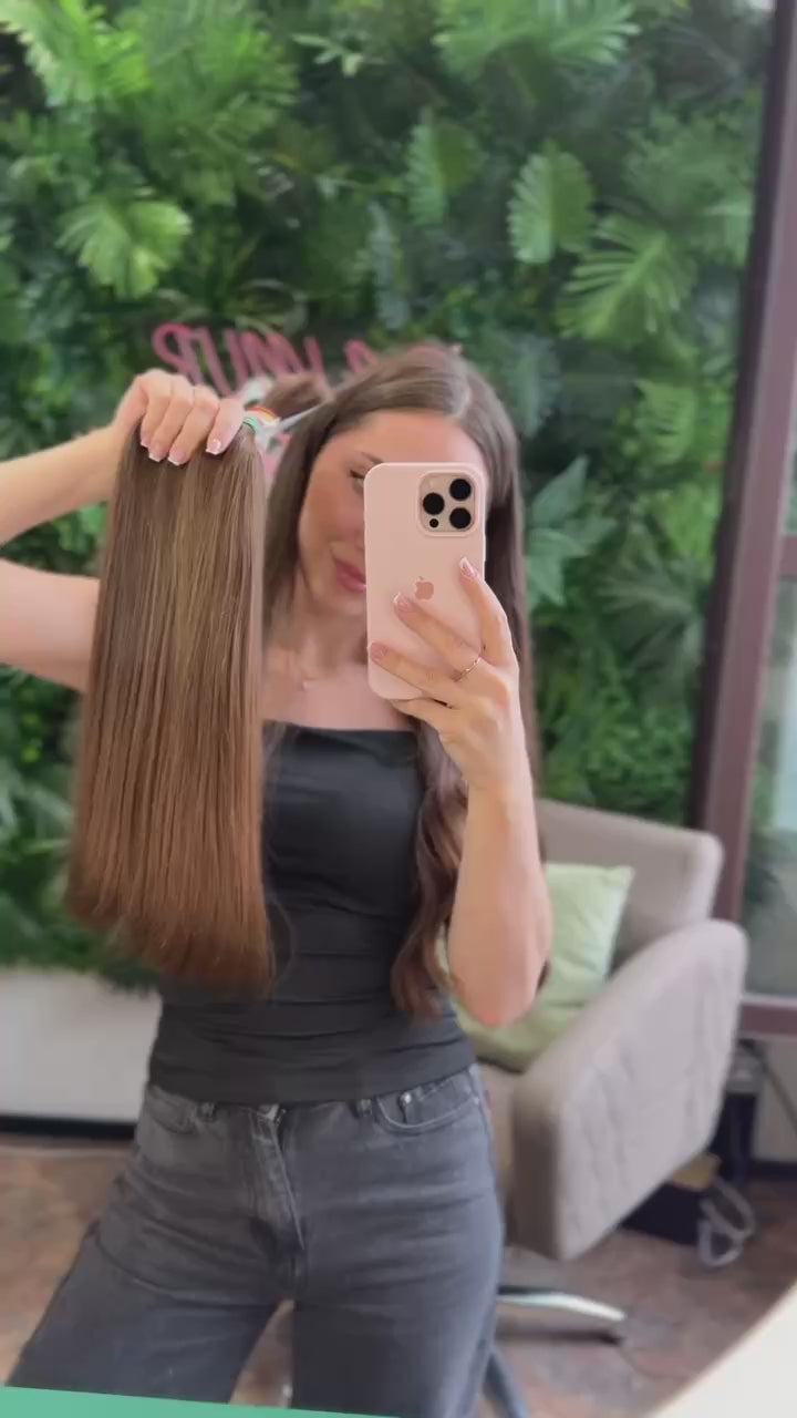 DAJMUR Slavic Hair #2375 | 22 in (55 cm), 127 g, Dark blonde, Level 6