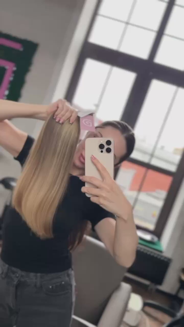 DAJMUR Slavic Hair #2463 | 19 in (49 cm), 121 g, Light blonde, Level 8